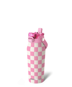 Bottle Buddy 16oz | Pink Checkered